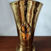 Vintage brass umbrella stand