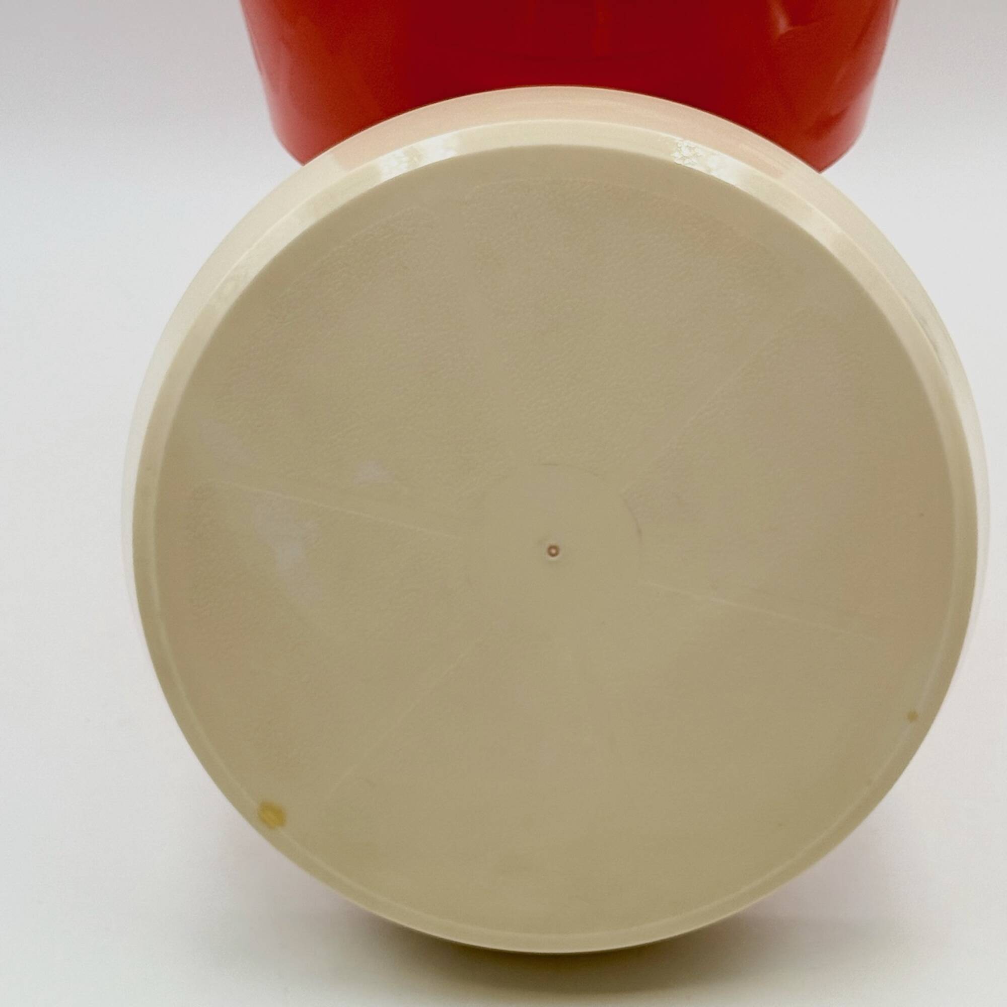 Tabouret de rangement orange Flair Pays-Bas années 70