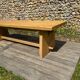 Vintage chalet bench in solid ash