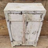 Ancien chevet - cabinet tribal en teck birman