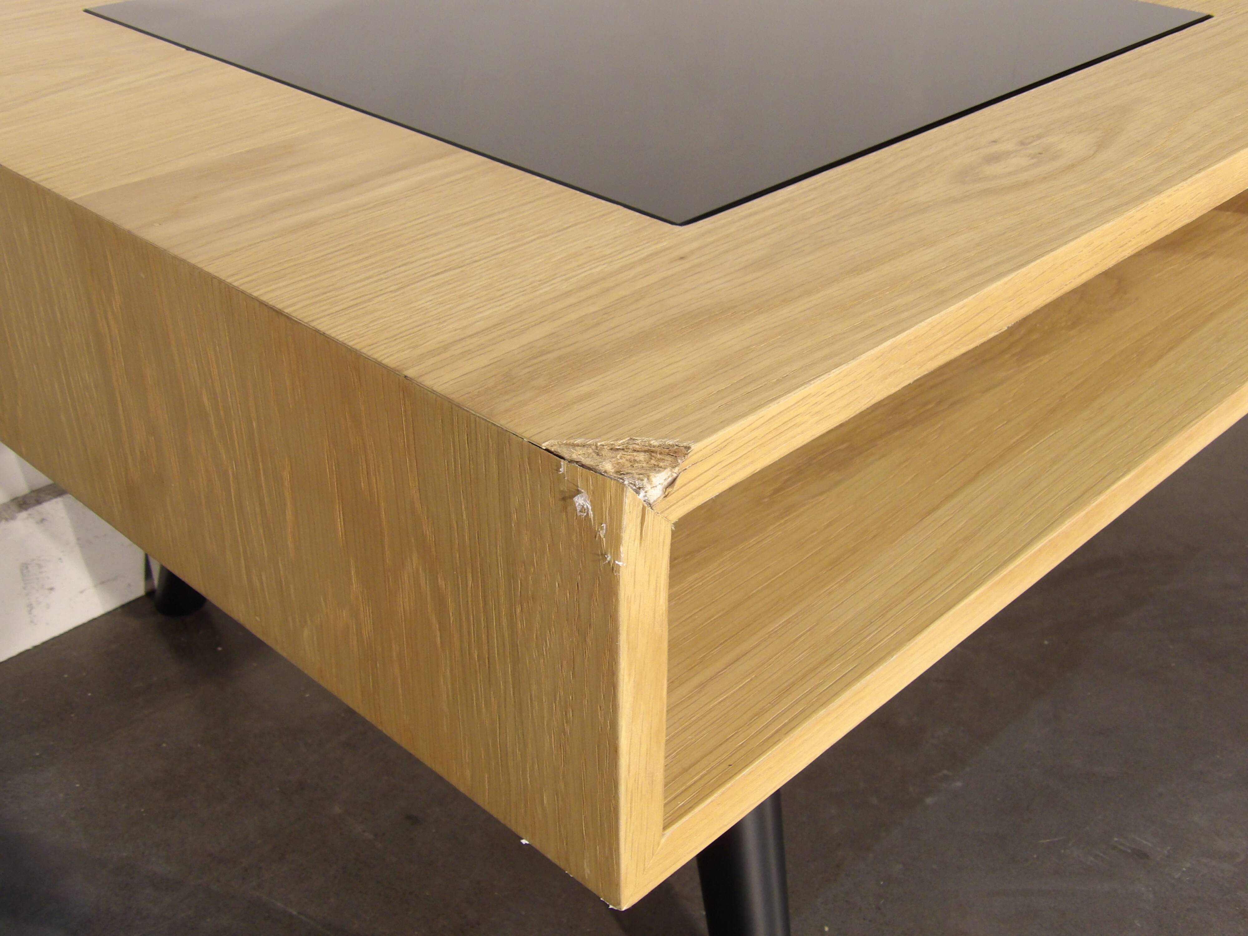 Vintage style coffee table in natural light oak