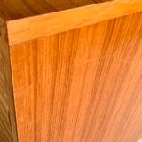 Vintage chest of drawers, Scandinavian teak style, circa 60 metal feet