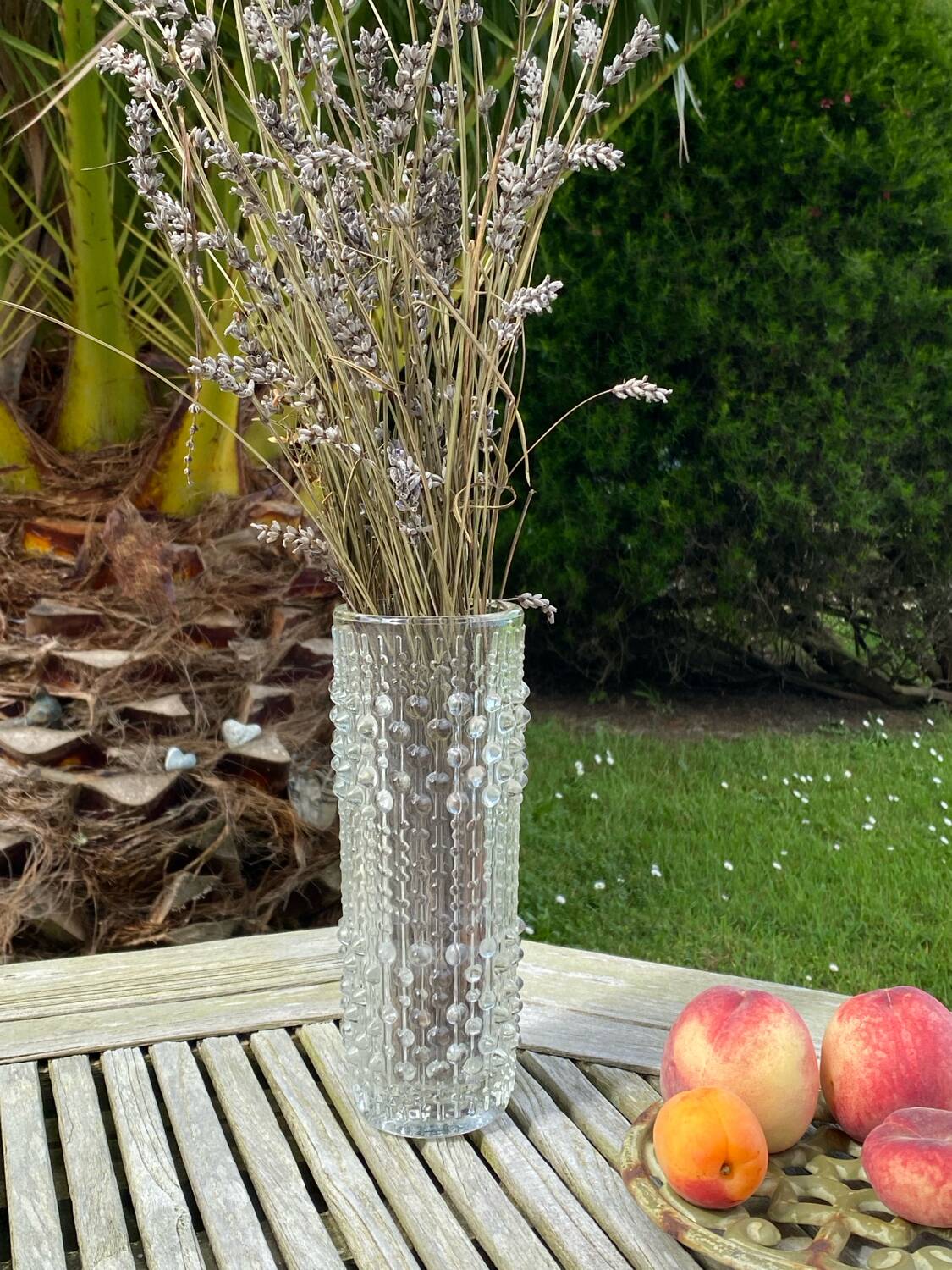 Vase en verre candle wax
