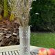 Vase en verre candle wax