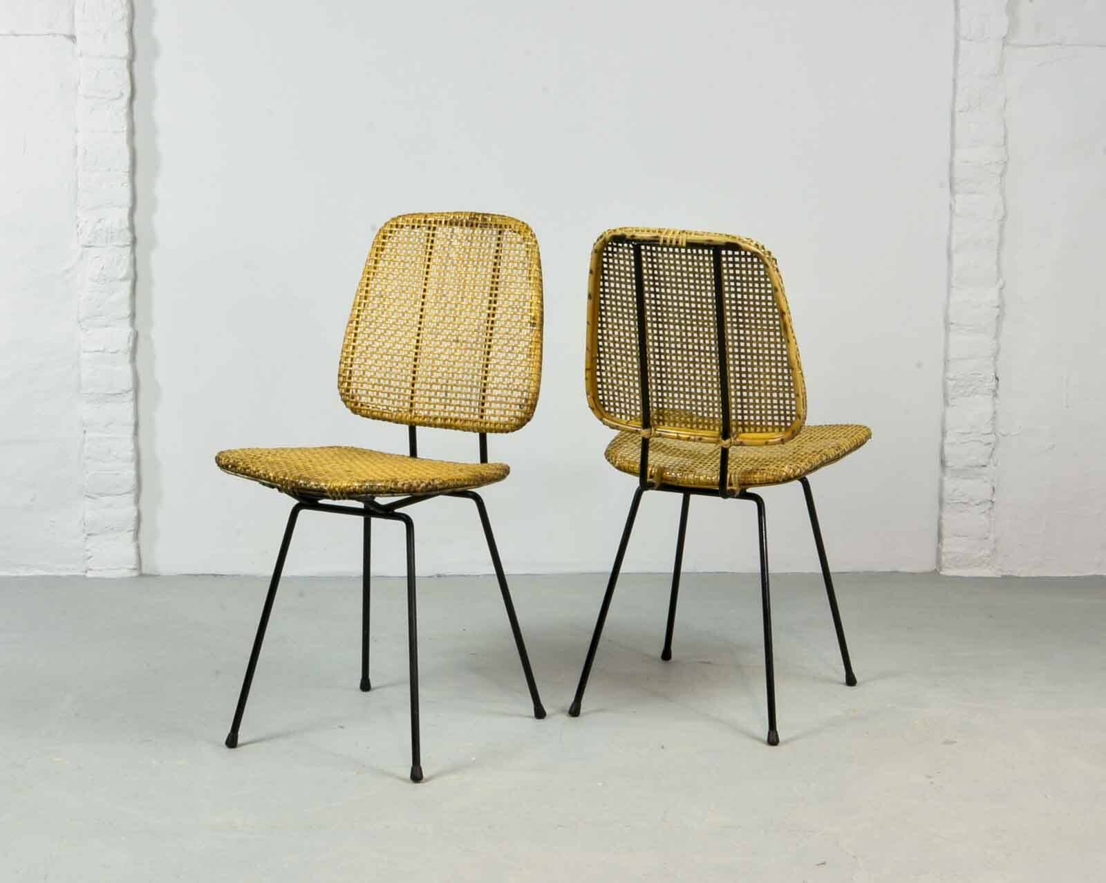 Cane Dutch Design Side Chairs