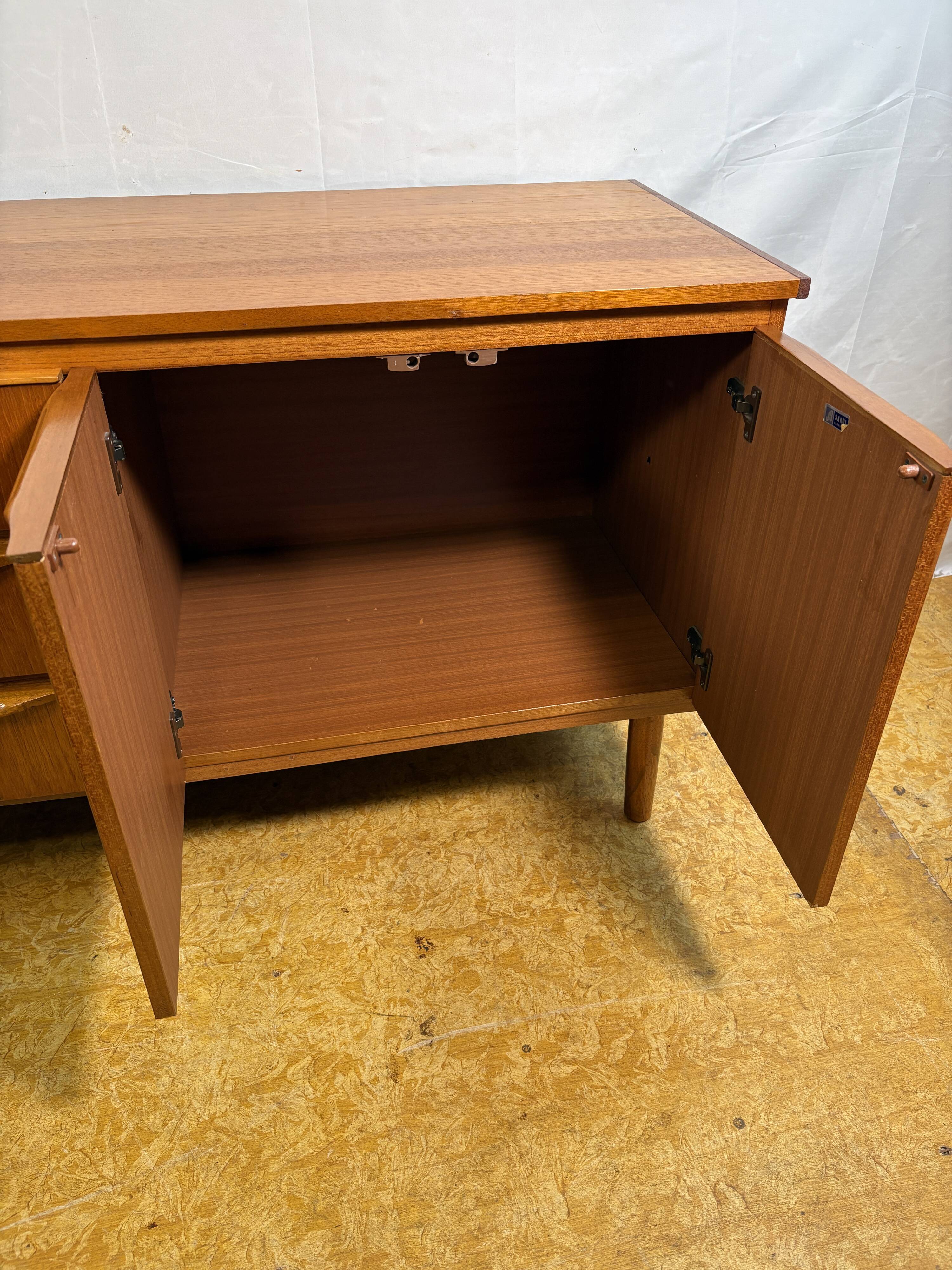 Mid Century Retro Vintage J.S. Sakol Teak Sideboard 1960Scandinavian Design