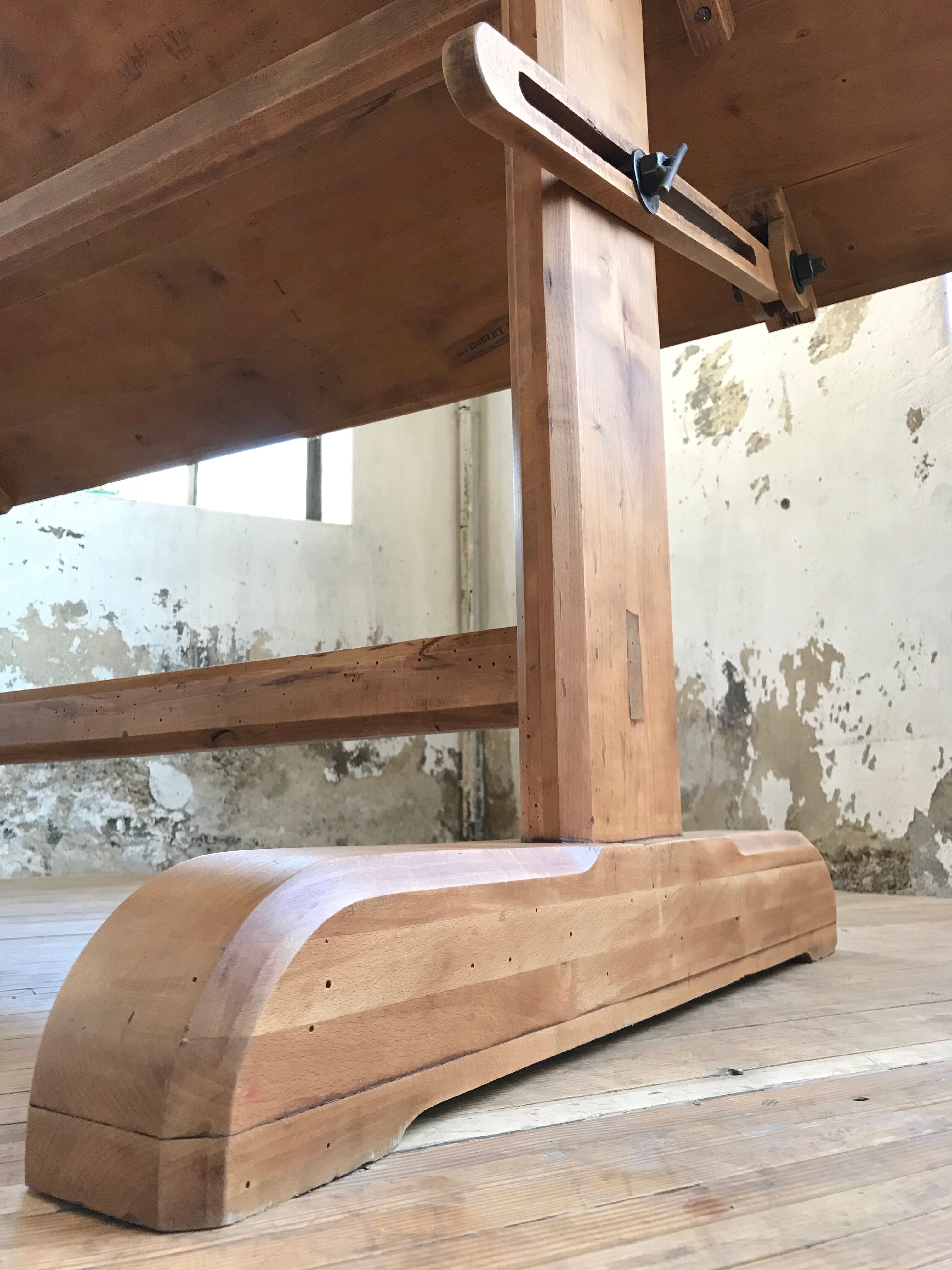 Architect wooden table