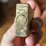 Briquet Dupont en plaqué or
