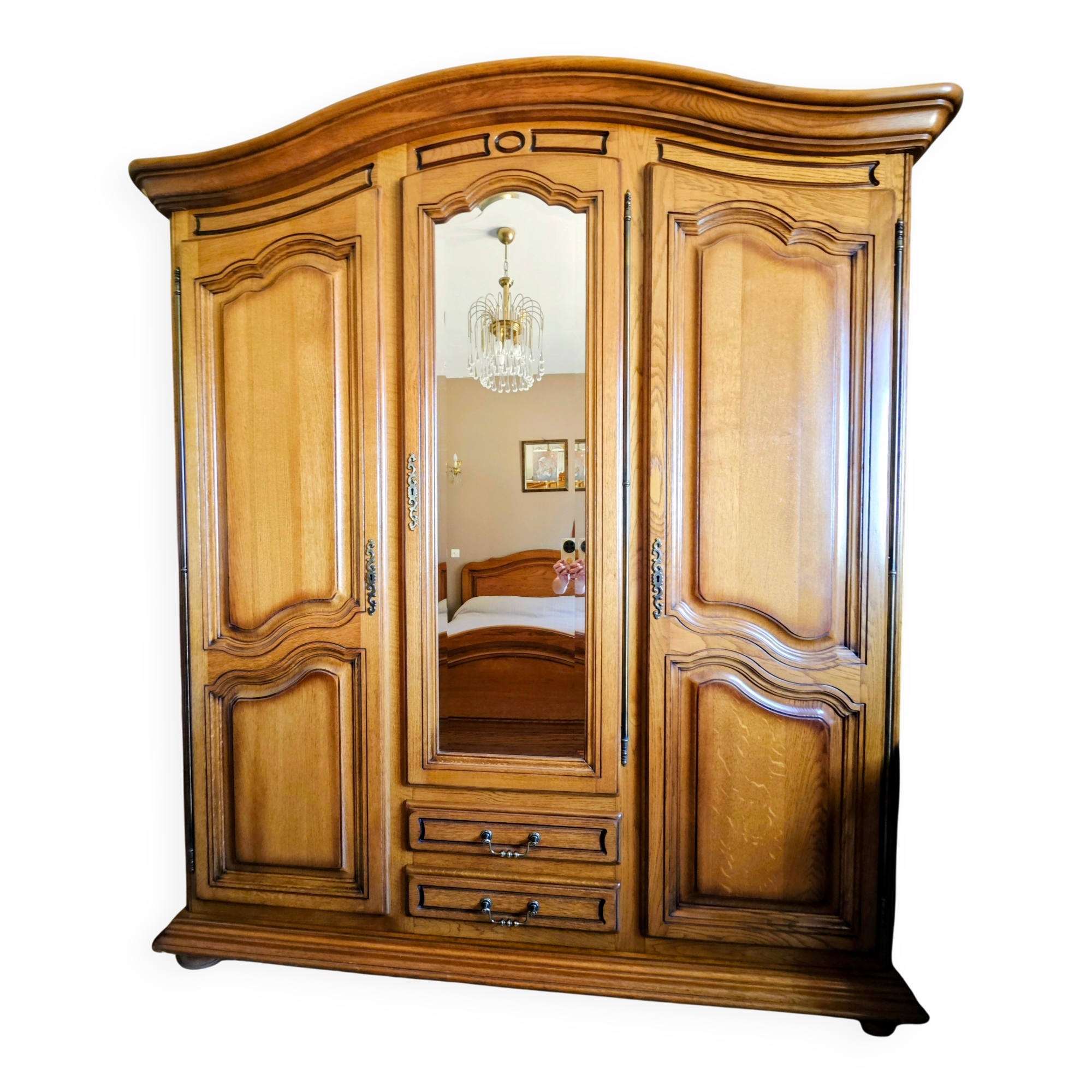 Solid oak wardrobe bed