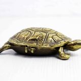 Brass turtle ashtray