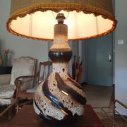 grande lampe céramique des années 70 rétro éclairage