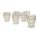 Set of 6 old bistro glasses, tableware
