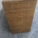 Vintage rattan dresser