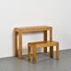 Bureau-console en pin massif, Courchevel vers 1970