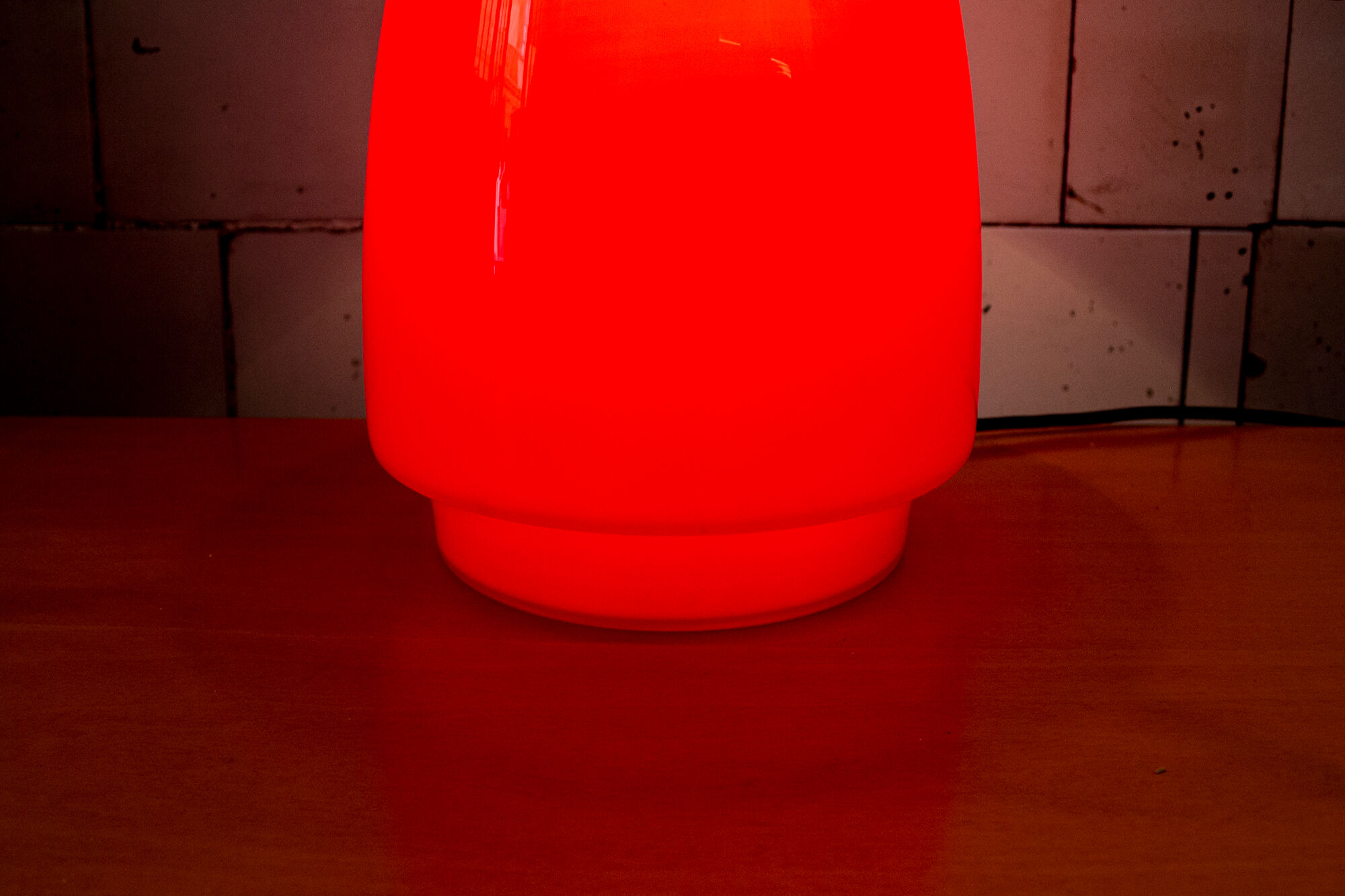 Italian table Lamp double light in Murano Glass from Vistosi, 1960s