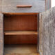 Buffet vintage en bois de wengé avec pieds évasés vers l'extérieur