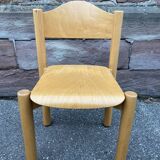 Chair school school child wood design 80 German Design signed Hiller