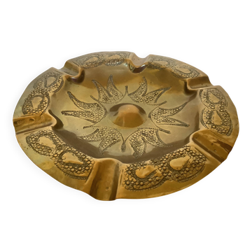 Brass ashtray catchall.