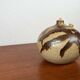 Mid-century Danish studio ceramic oil lamp by Aage Würtz, 1960s.