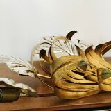 Grande applique murale de style Hollywood Regency par Hans Kögl