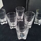 6 Verres forme haute Cristallerie Royale de Champagne  Modèle Louvois