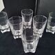 6 High-form glasses, Royal Champagne Crystal Factory, Louvois pattern