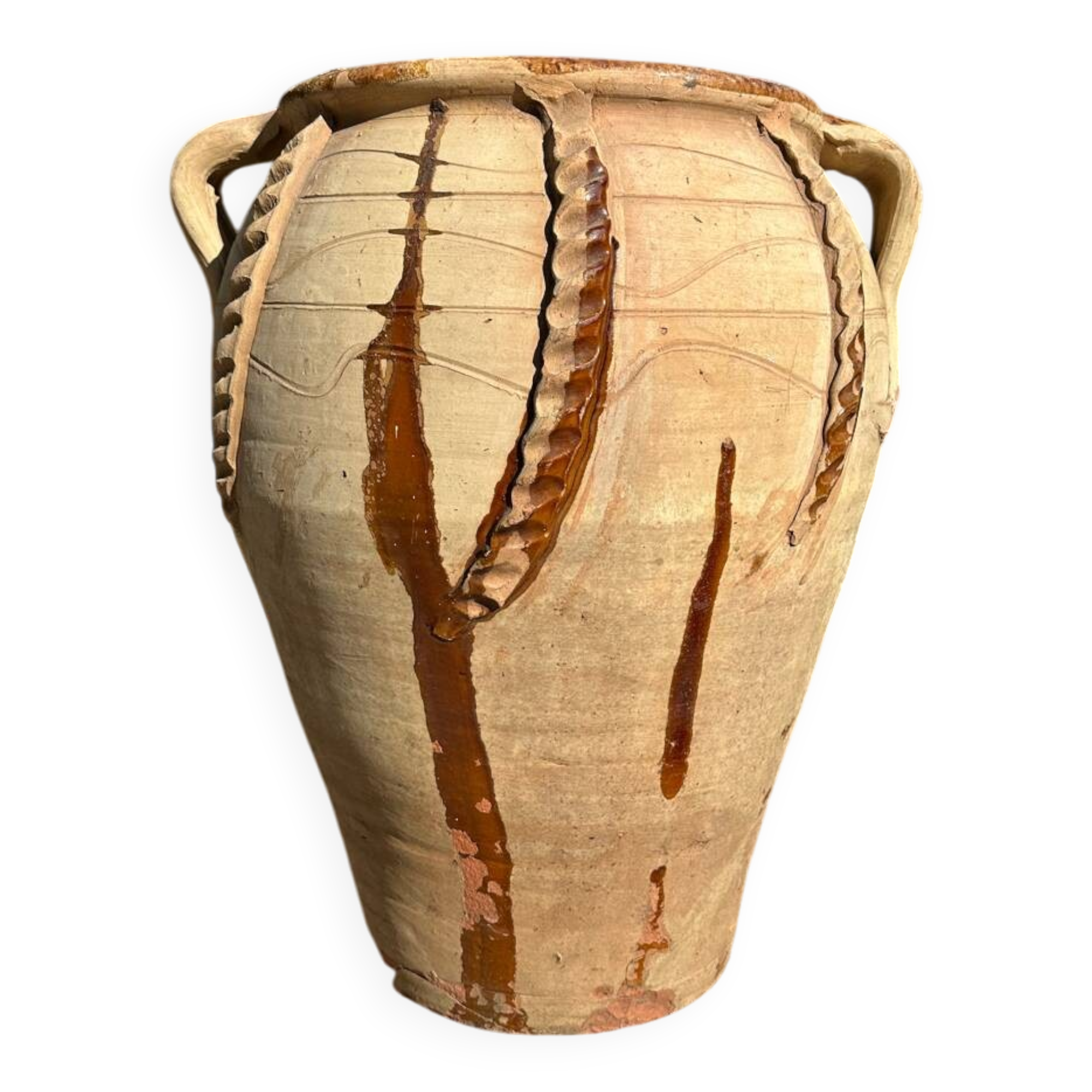 Terracotta pot jar