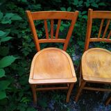 Series of four Luterma bistro chairs