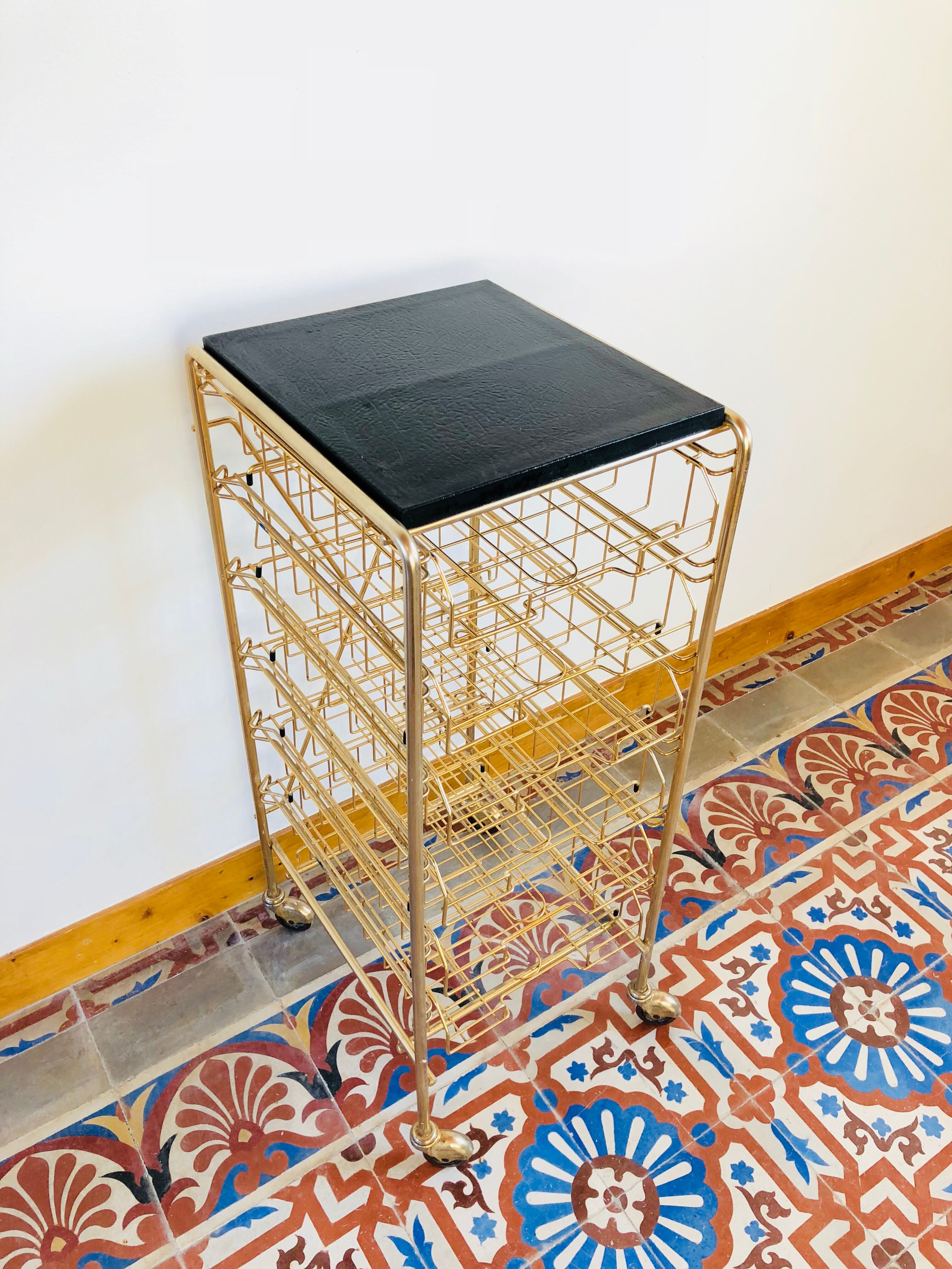 1950 Golden brass paper serving