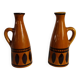 2 Longchamp glazed ceramic pitchers from the 70s