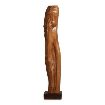 Large-scale figurative oak sculpture, Belgium, 1970s
