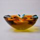 Multicolored Sommerso ashtray by seguso, murano glass, Italy, 1970