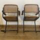 Paire de fauteuils rénovés type Breuer B64
