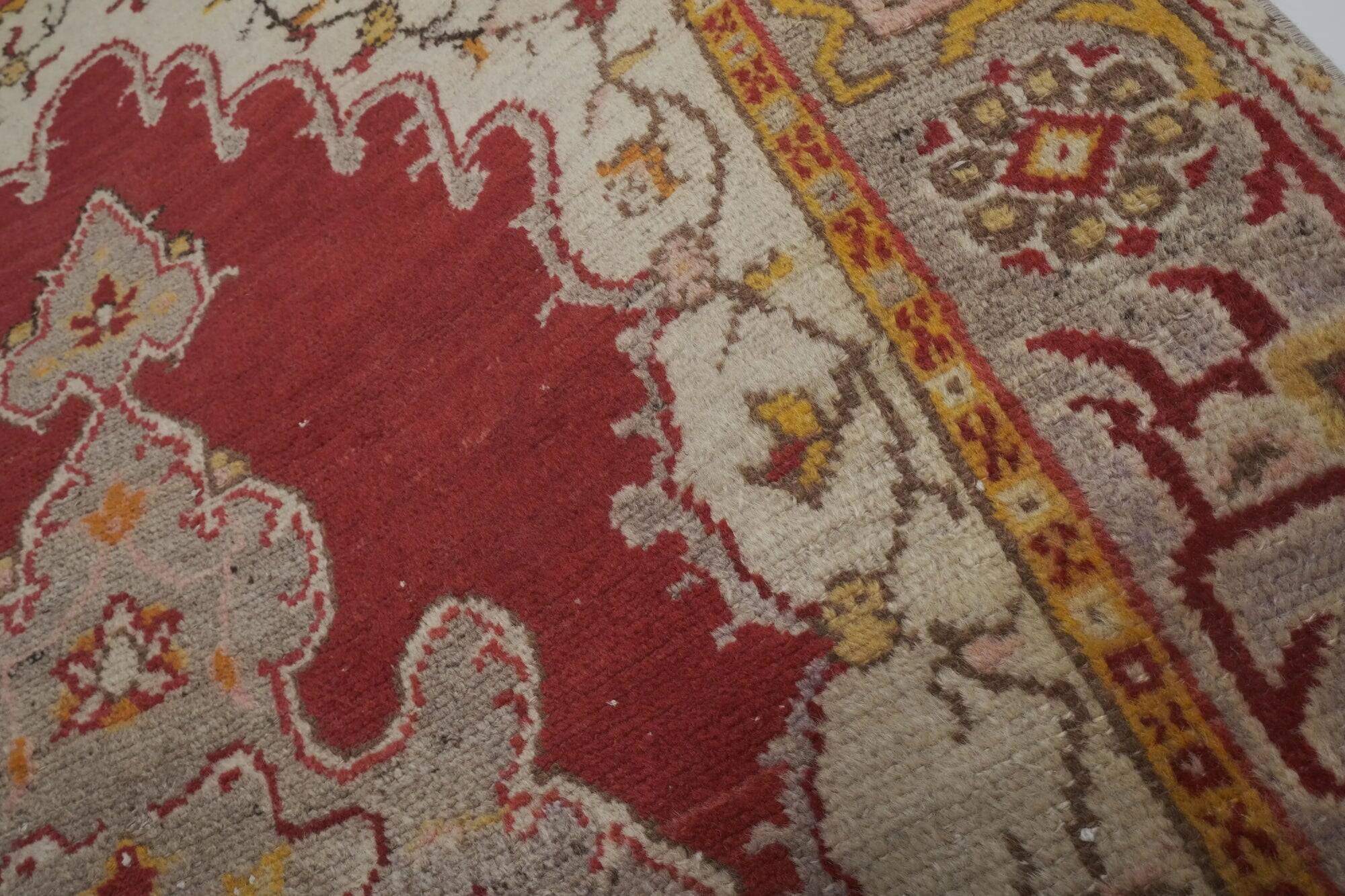 Tapis Oushak turc vintage 103x224 cm