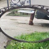 Art Deco oval mirror