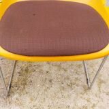 Paire de chaises traineaux Orange