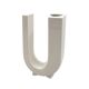 Space age U letter shaped solifleur vase, Marcel Radureau France 1970