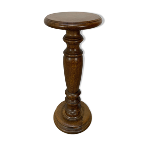 colonne piédestal bois