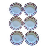 6 Badonviller soup plates