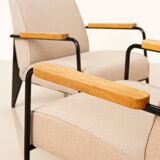 Pair of "Salon" armchairs by Jean Prouvé for Vitra 00's