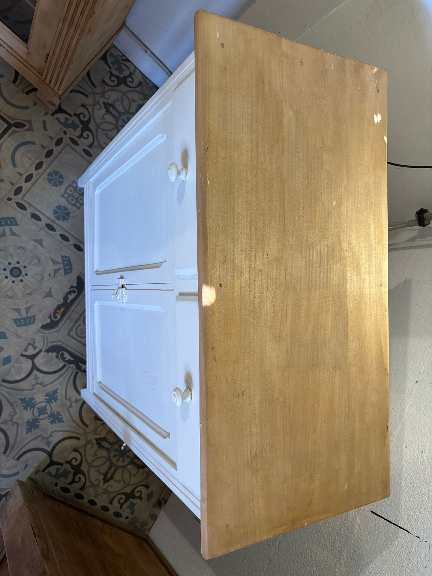 White cream Parisian buffet