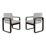 Mid-Century Leather Lounge Chairs by Burkhard Vogtherr for Rosenthal, 1970s