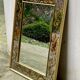 Antique mirror with parecloses and eglomised glass 18th century style