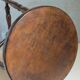 Vintage turned solid wood tripod stool