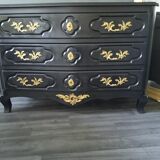 Louis XV style curved chest of drawers