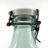 Large "Mercur" glass bottle with ceramic stopper • 2L • 1930