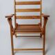 Vintage folding teak chair for children