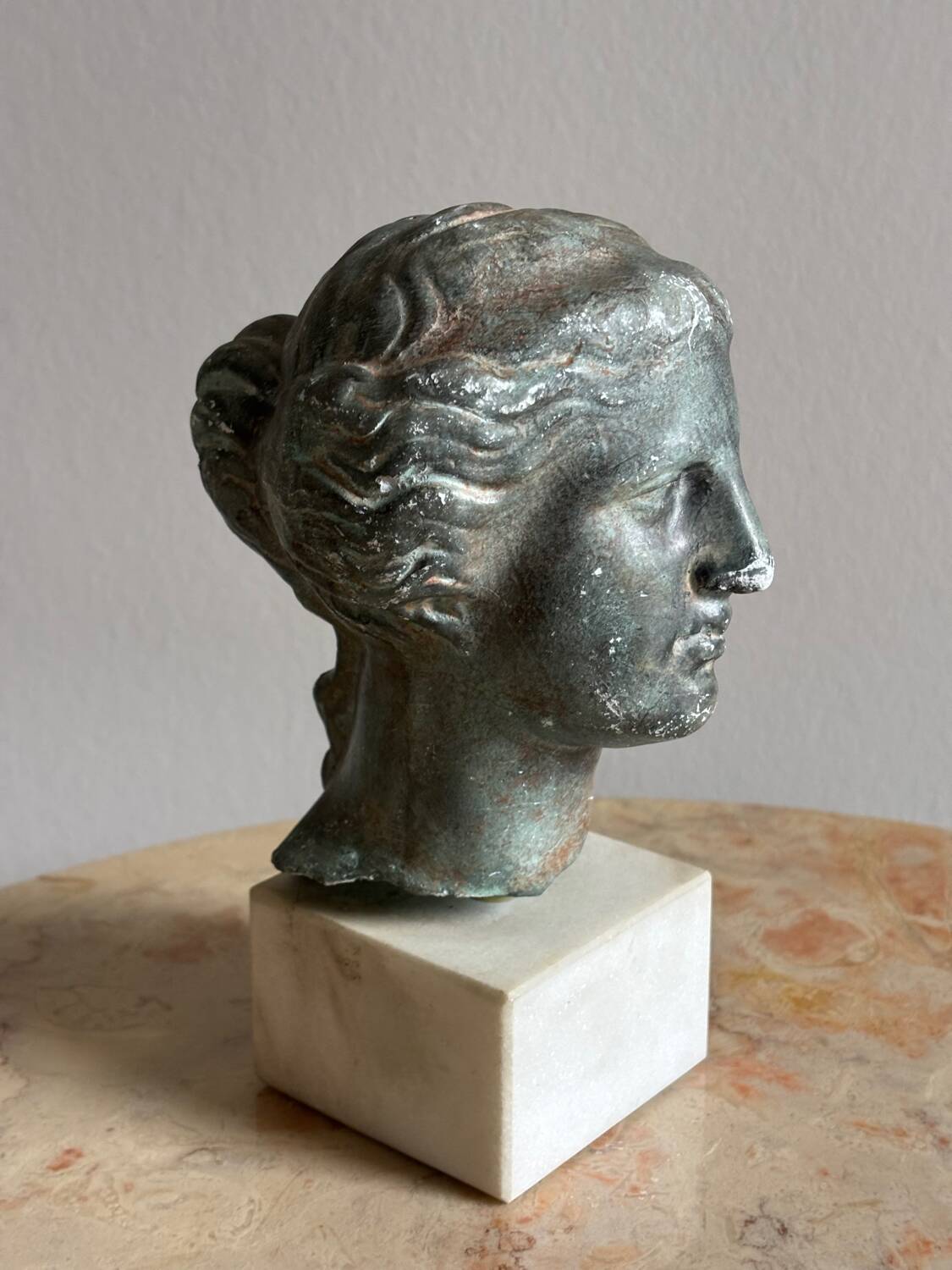 Greek goddess head