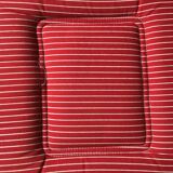 Set of three red metal folding chairs Ted Net by Niels Gammelgaard for Ikea 1970