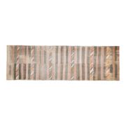 Striped Turkish Vintage Oushak Runner Handmade Wool Runner Rug 131x444